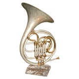 Figural French Horn Lamp