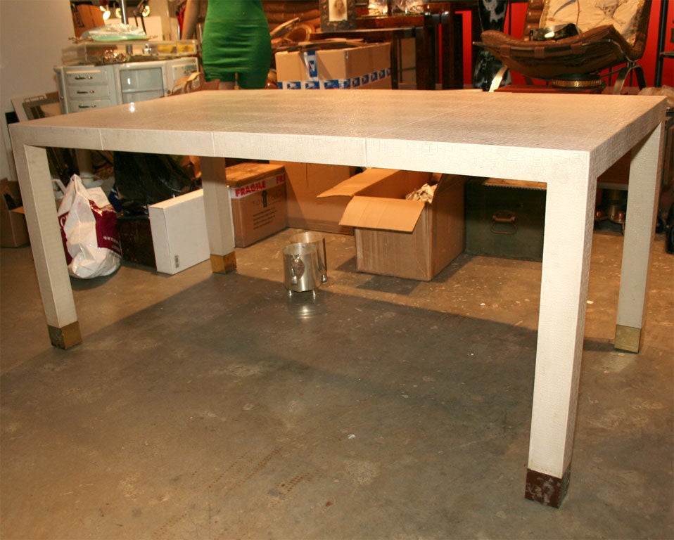 A wonderful Springer dining table. Two leaves remove and the table becomes a card table.