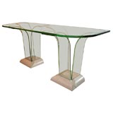 Modernage glass console