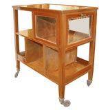 Vintage Parquetry Drinks Trolley