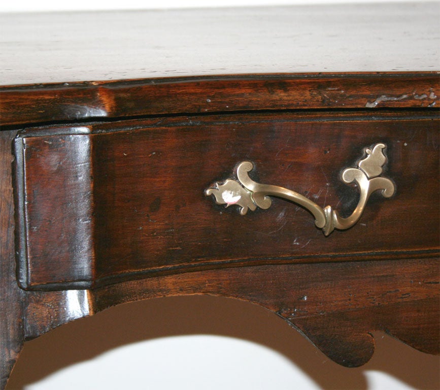 Walnut Console on Cabriole Legs