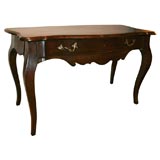 Walnut Console on Cabriole Legs