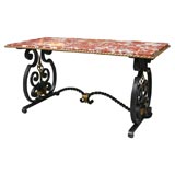Iron & Rouge Marble Coffee Table