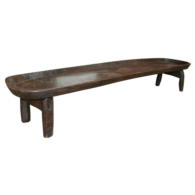 An Ethiopian Wood Bed / Low Coffee or Serving Table