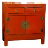 19th C. Red Painted Chest