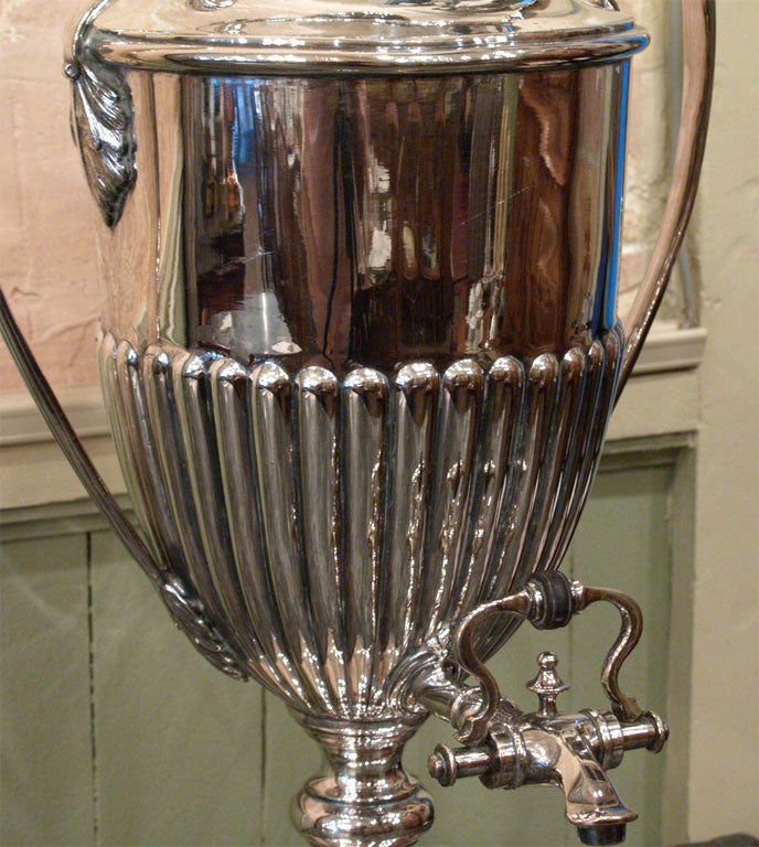 Silver Large Old Sheffield Coffee Urn
