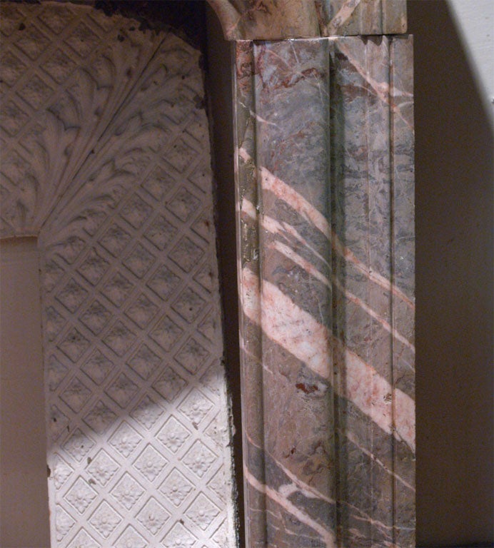 18th Century and Earlier 18th Century French Marble Mantle For Sale