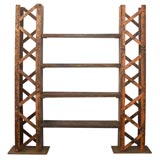 One of a kind French industrial etagere