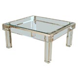 Pristine 70's Lucite Coffee Table