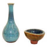 "Farsta" Vase and Bowl by Wilhelm Kåge