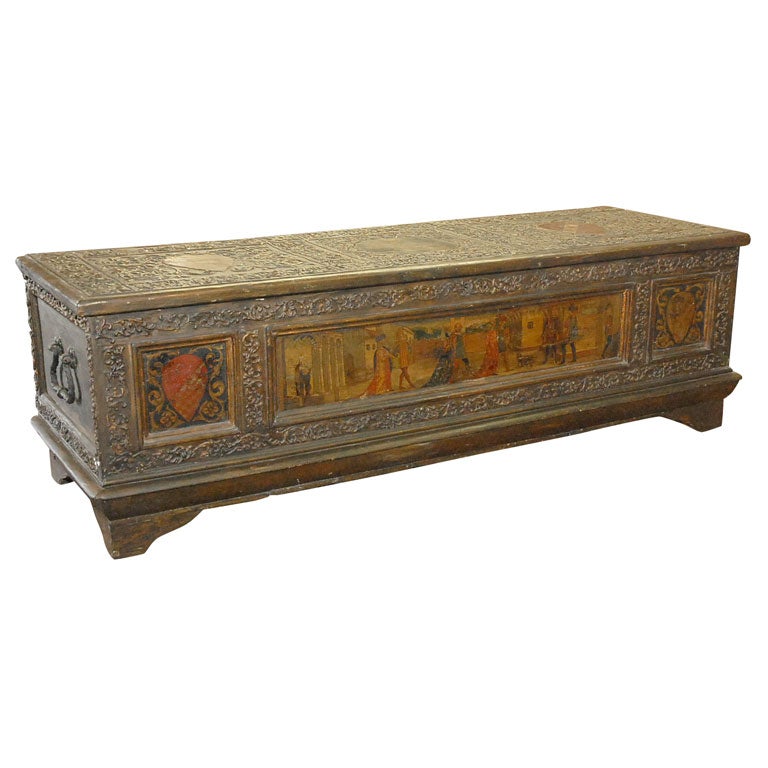 17th Century Italian Cassone at 1stDibs