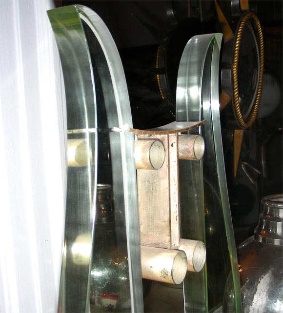 Stierkopflampe aus den 1930er Jahren (Glas) im Angebot