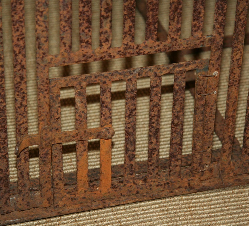Rusted Iron Bird Cage 3