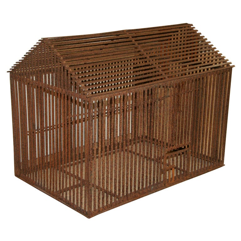 Rusted Iron Bird Cage