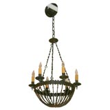 6-Light Chain-Basket Hanging Fixture