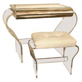 Dressing table with bench