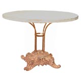 French Garden Table with Concrete Top