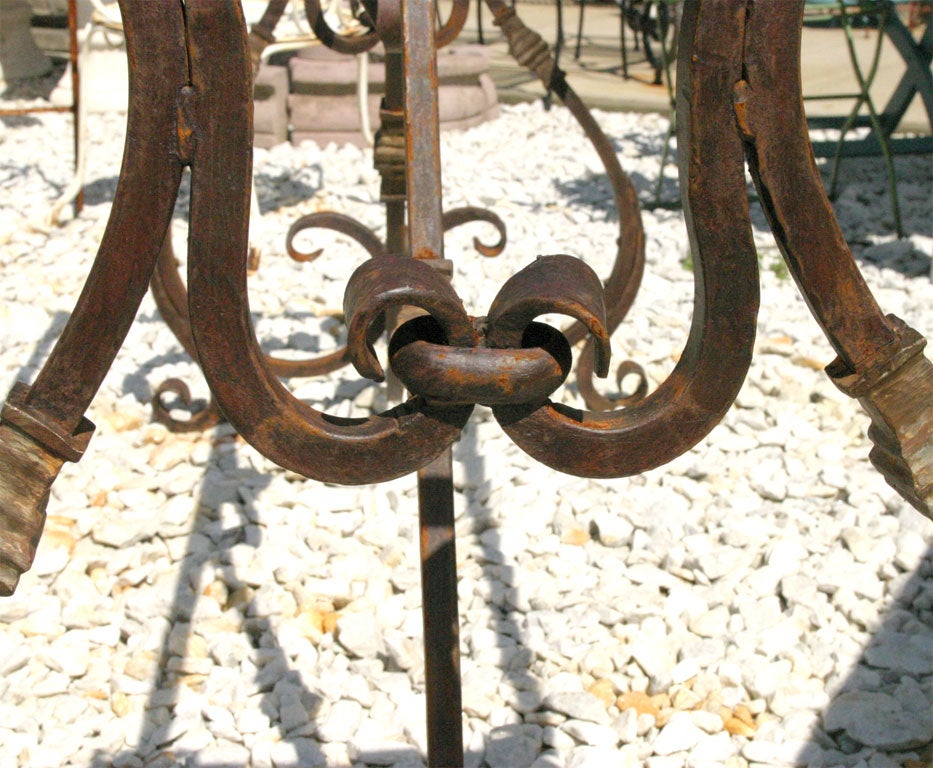 Contemporary Baroque Metal Garden Dinging Table Base