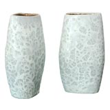 Vintage Russel Wright pair of ceramic vases for Bauer