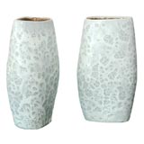 Vintage Russel Wright pair of ceramic vases for Bauer