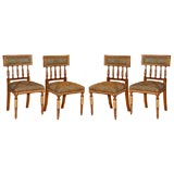 Set of Four Swedish Late Gustaviansk-Style Chairs-