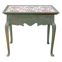Antique Tiled Tea Table