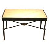 Iron and marble top coffee table Iron and marble top coffee table