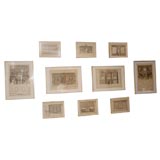 Parchment Framed Architectural Prints