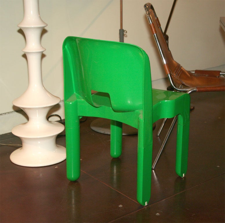 Plastic Pair of Joe Colombo Chairs For Sale