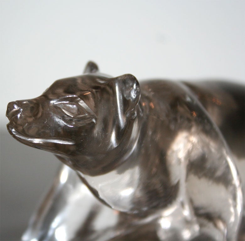 Rock Crystal Bear For Sale 1