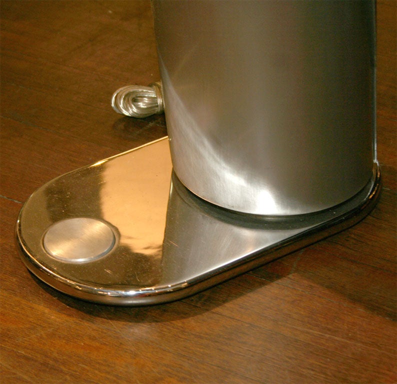 Sculptural Lamp of Stainless Steel w/ Internal Light Source. This lamp was originally offered in a limited edition. Signed & Numbered.