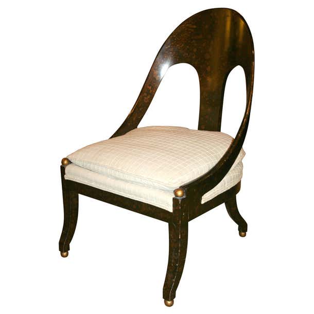Neoclassic Spoonback Chair at 1stDibs