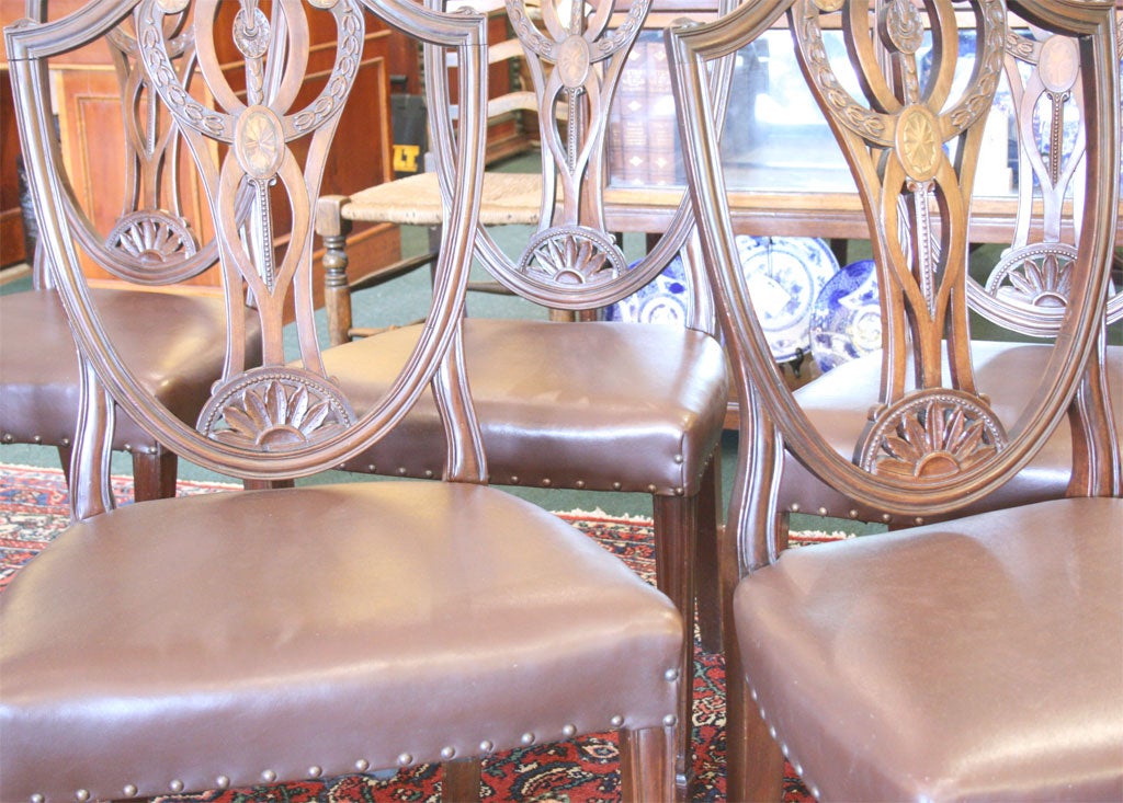 Set of Eight Hepplewhite Style Chairs 2