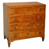 Italian Neoclassical Style Inlaid  Four Drawer Chest