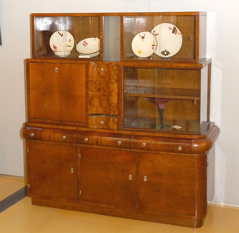 Hungarian Art Deco Bookcase