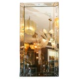 1940's Full Length Mirror with Criss Cross Detailing