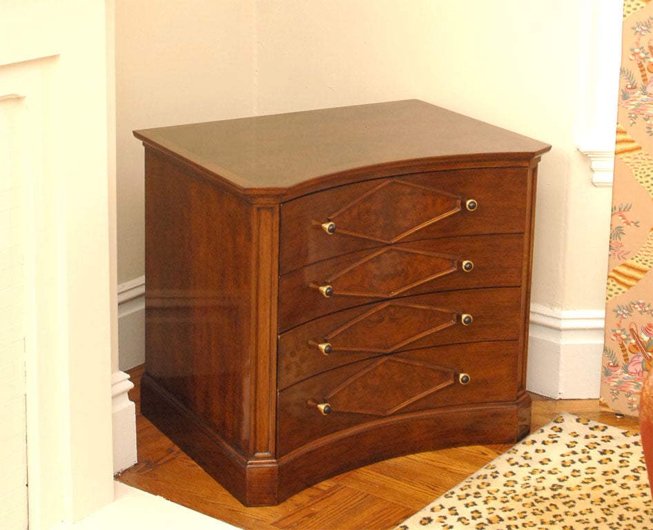 MID-CENTURY WALNUT 4 DRAWER CHEST