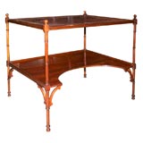 Antique Unusual Regency Leather Top Writing Table, ca 1810