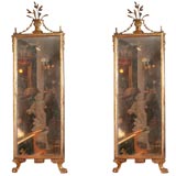 Pair of Italian Neo Classic Gilded Pier Mirrors, 19th century