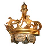 Antique 18th century Italian Crown Light Fixture