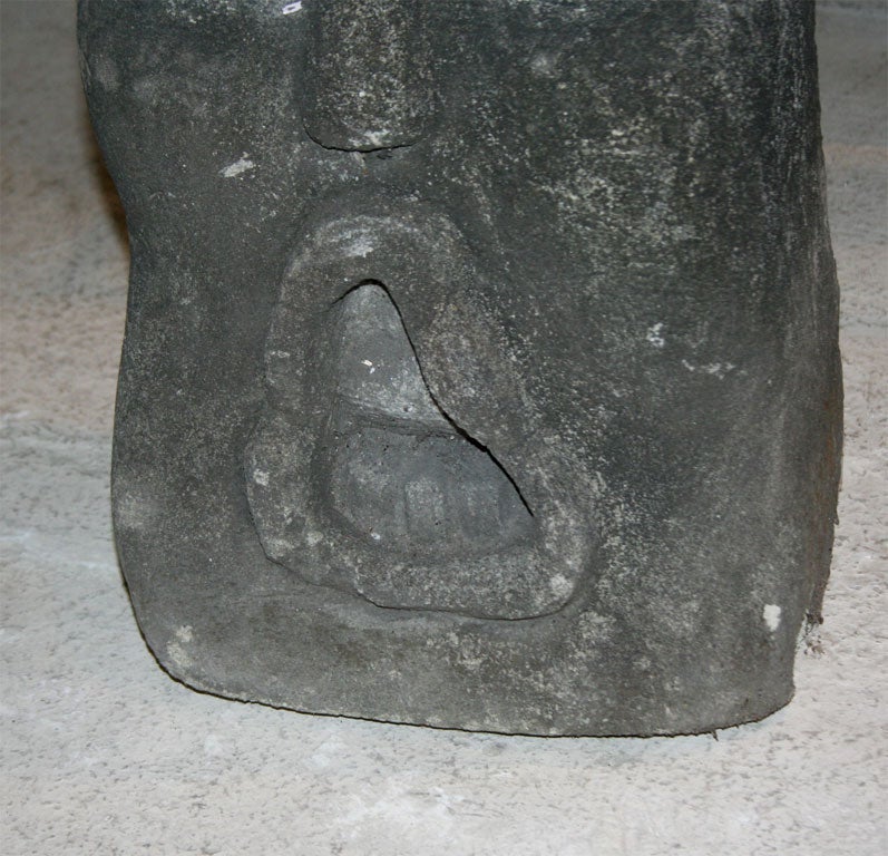 Sculpted mythological stone figure from Bali, Indonesia.