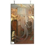 Art Deco Glass Panel