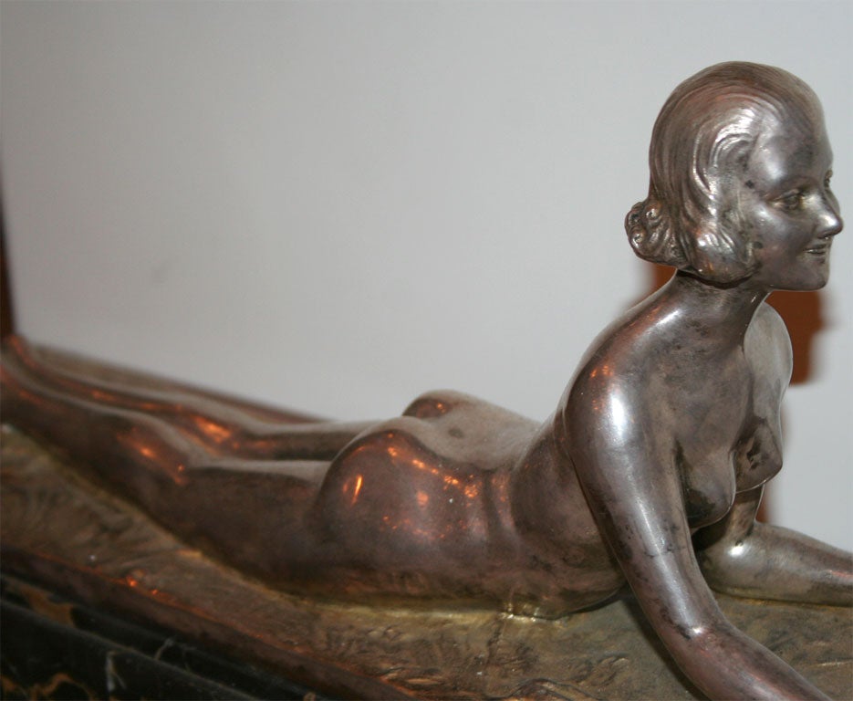 Art Deco Bronze Sculpture by Joseph d'Aste In Good Condition For Sale In Bridgewater, CT