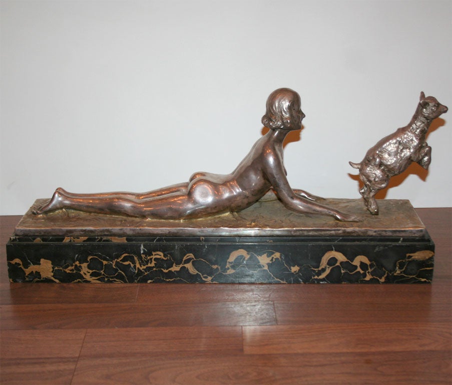 Scultura in bronzo Art Deco di Joseph d'Aste in vendita 1