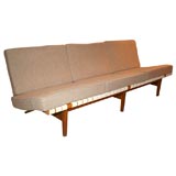 Lou Butler 3 seat armless sofa, mfg. Knoll w/original canvas