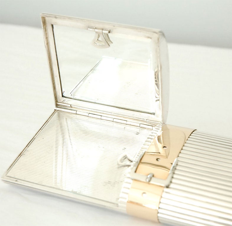 A Sterling Silver and 18K Gold Evening Clutch by Gucci 1