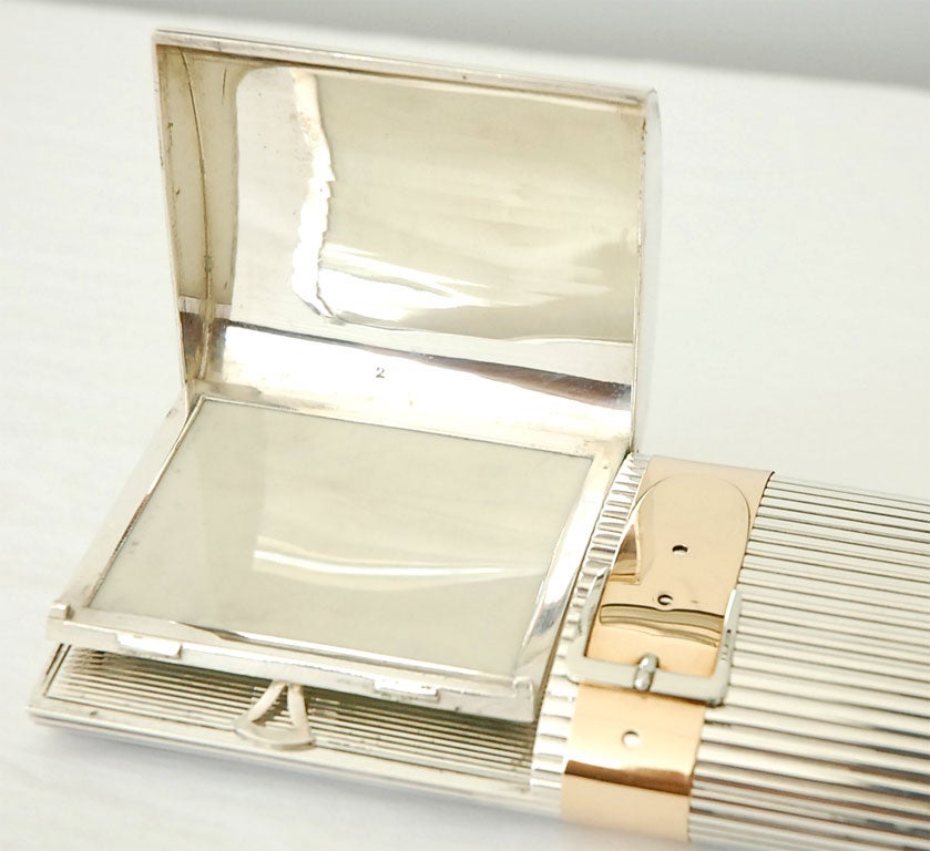 A Sterling Silver and 18K Gold Evening Clutch by Gucci 3