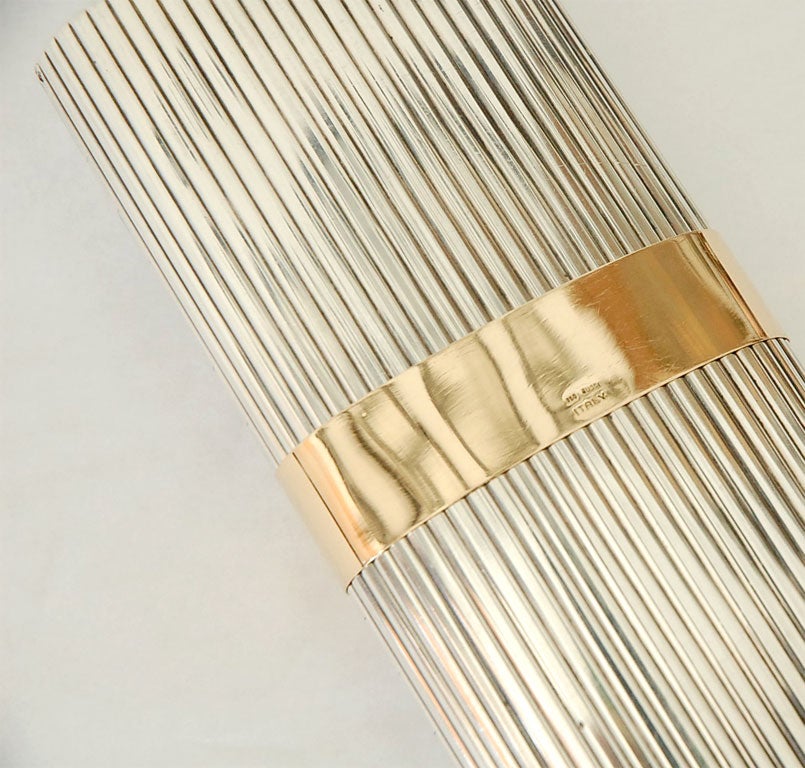 A Sterling Silver and 18K Gold Evening Clutch by Gucci 4