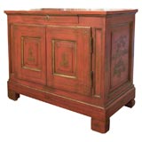 Antique Italian painted "all-around" buffet in Chinese motif