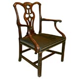 18th Century George III Mahogany Armchair